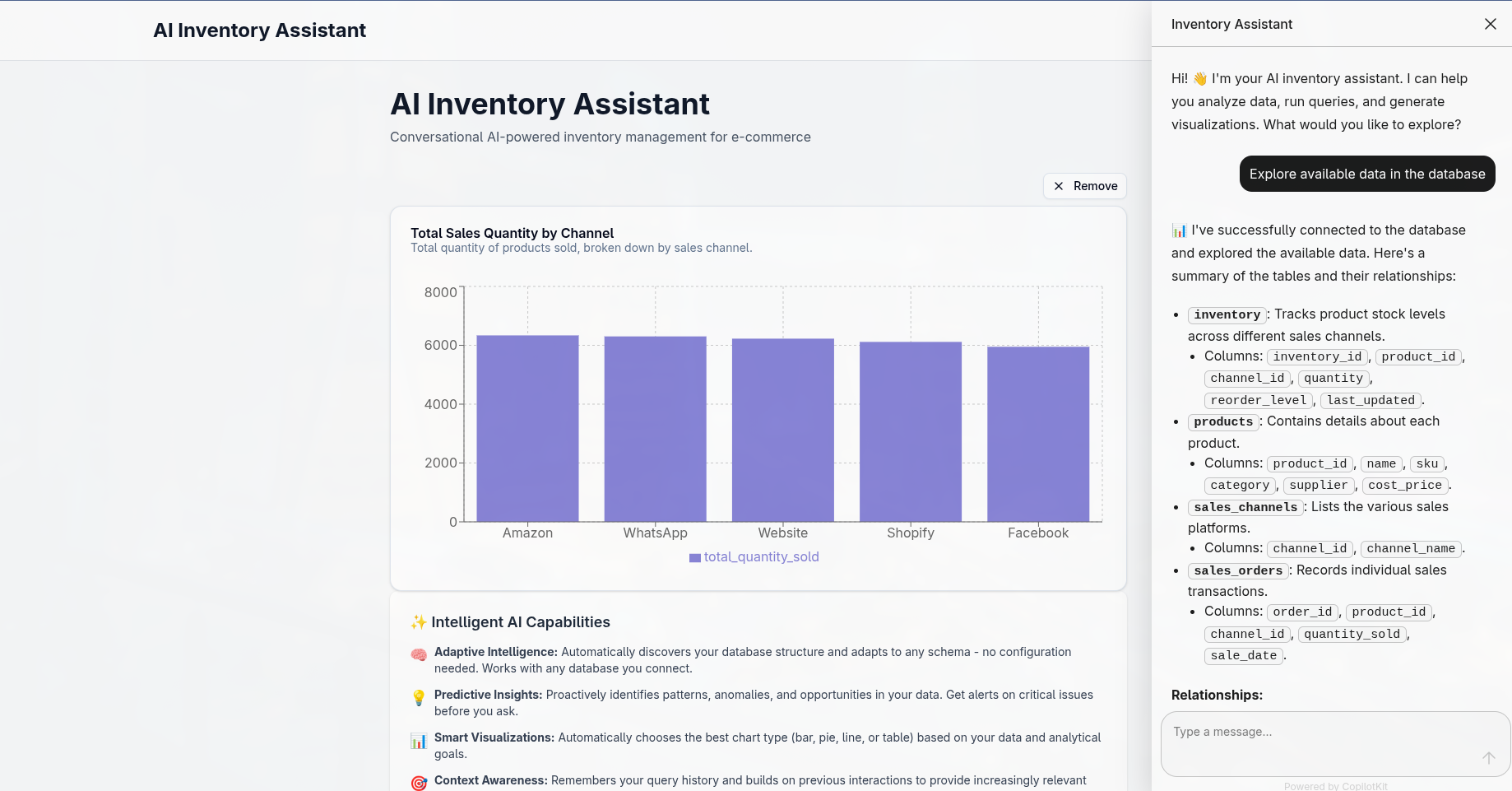 AI Inventory Assistant